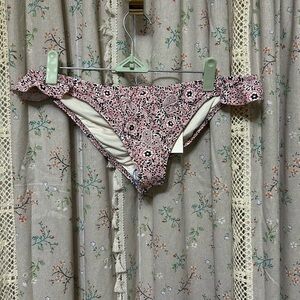 Eberjey Bindi Paisley Scrunch Bikini Bottoms Size Large NWT